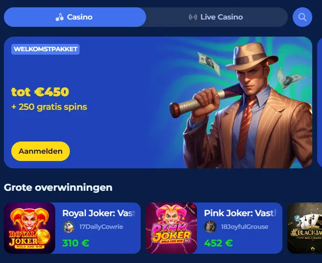 CarloSpin Casino Netherlands bonus